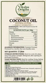 Coconut Oil 1L view 2
